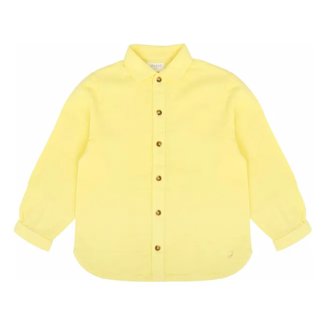 Camicia in cotone biologico Shell | Giallo