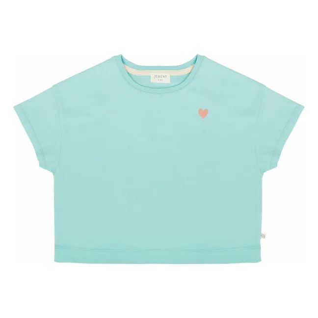 Camiseta Livia de algodón orgánico | Turquoise