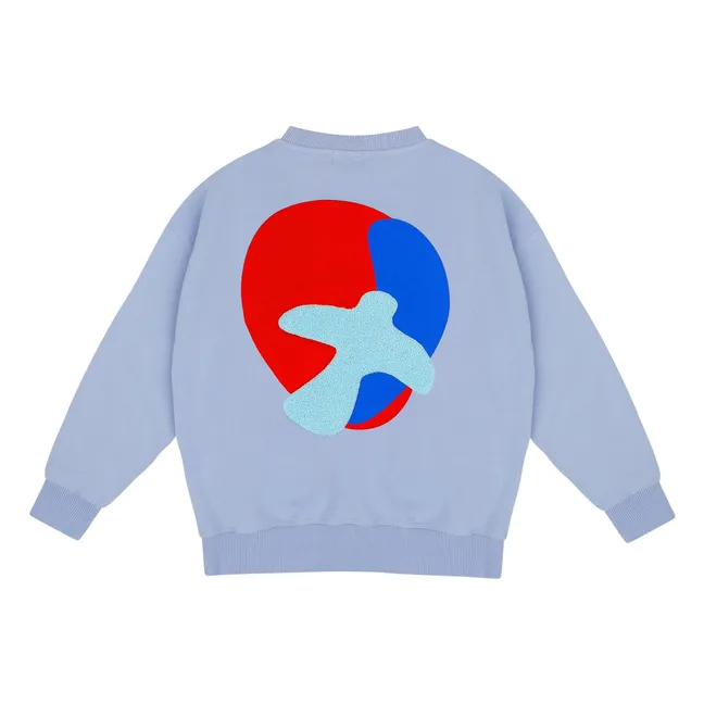Sweat Oiseau Coton Bio | Bleu Clair