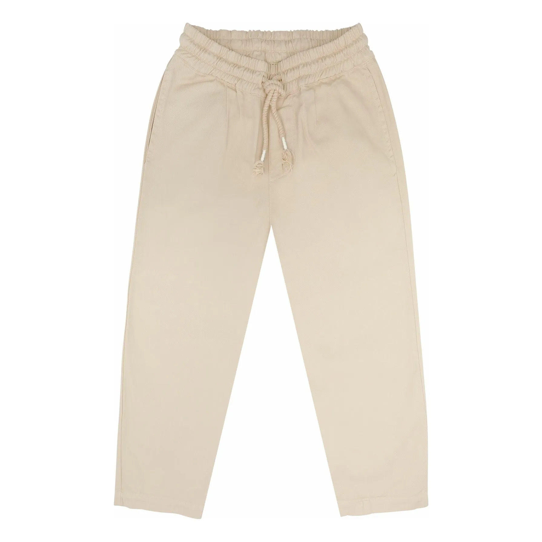 Jenest Beige Organic Cotton Chino Pants