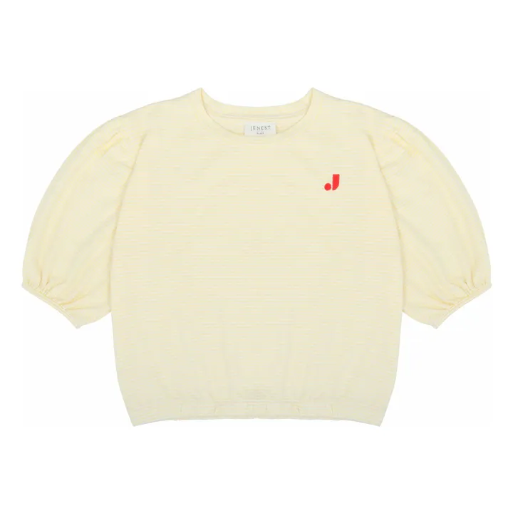 Eve organic cotton blouse | Pale yellow- Product image n°0