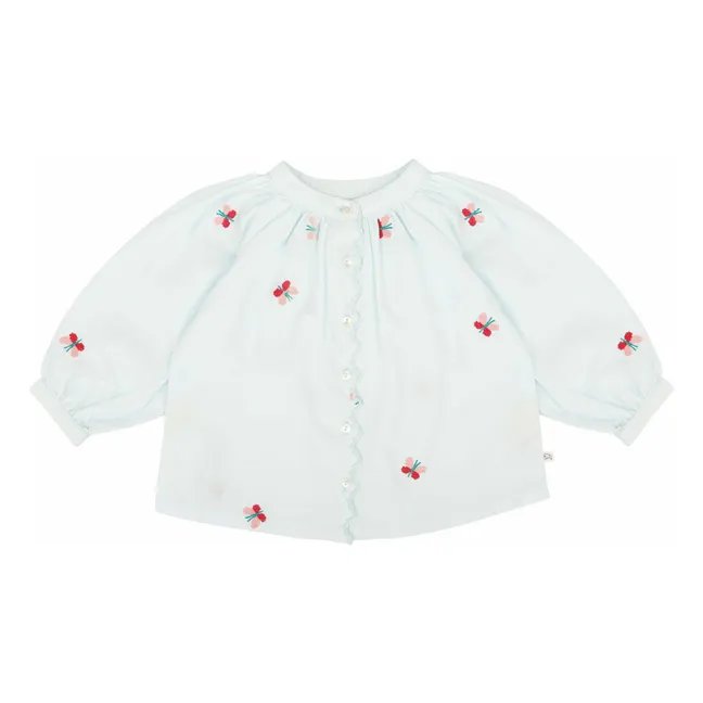 Bluse Schmetterling | Hellblau