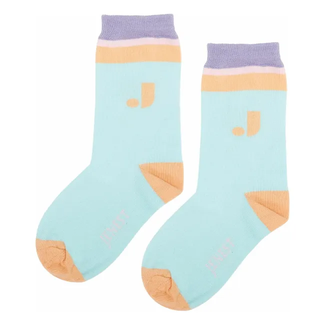 J Calzini in cotone biologico | Turquoise