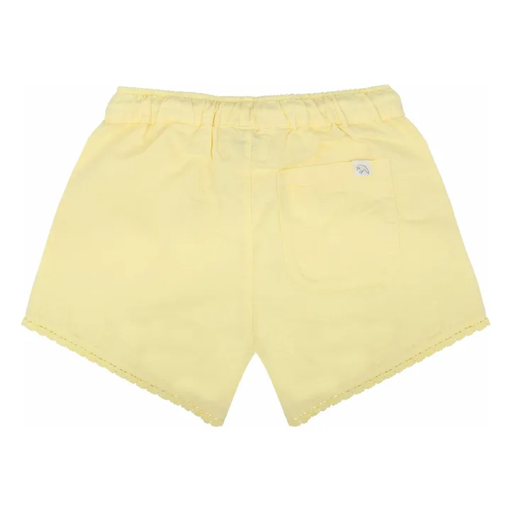 Pantaloncini in cotone biologico Mimi | Giallo chiaro- Immagine del prodotto n°1