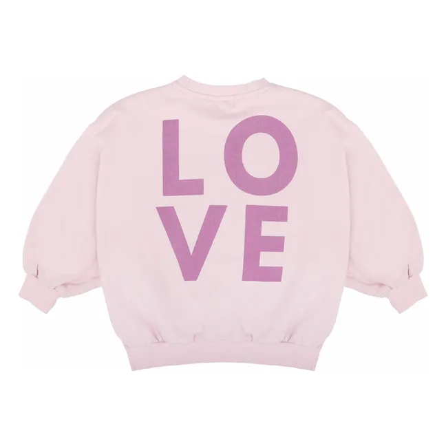 Sudadera Pippa de algodón orgánico | Rosa Bombón