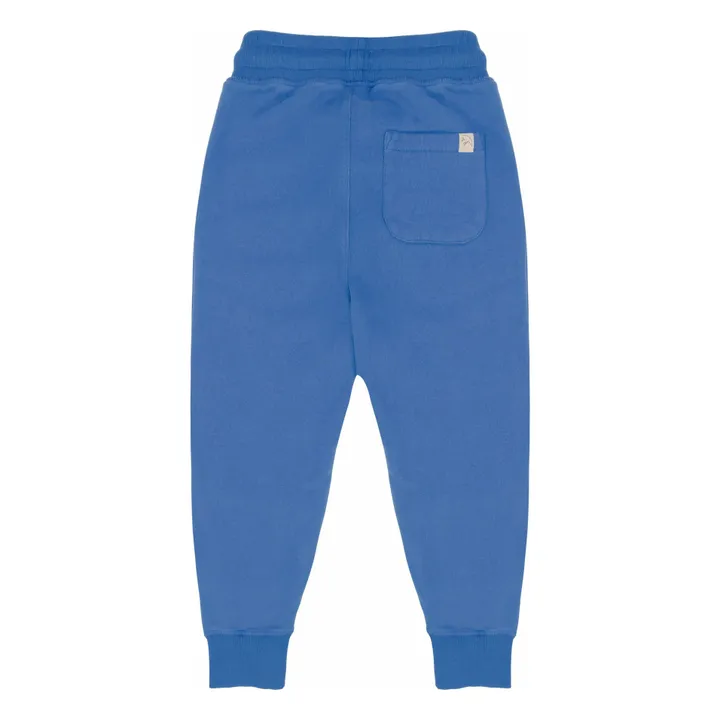 Jogger Badge Coton Bio | Bleu- Image produit n°3