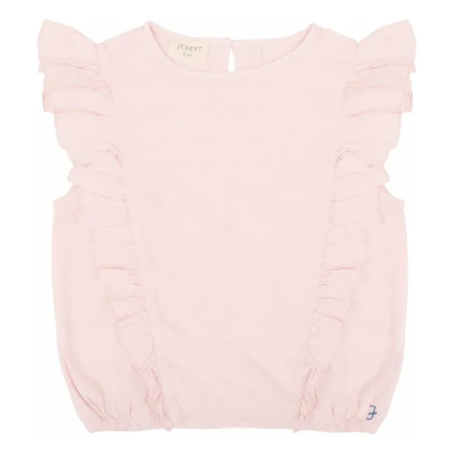 Top Faye Coton Bio | Rose bonbon