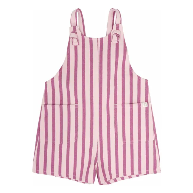 Jamie Stripe overalls | Mauve