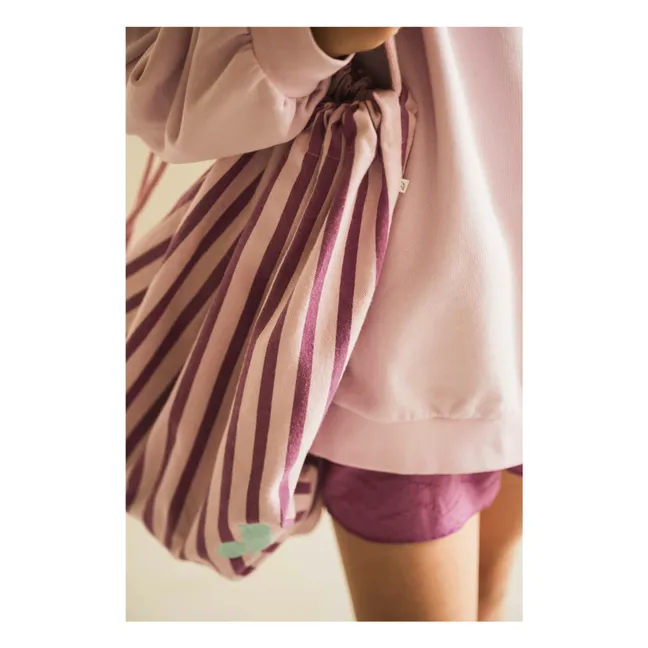 Borsa da ginnastica J Stripe | Malva