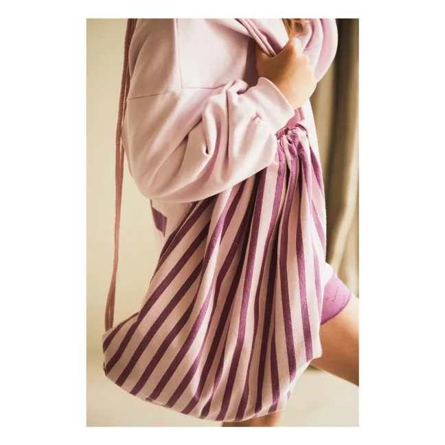 Borsa da ginnastica J Stripe | Malva