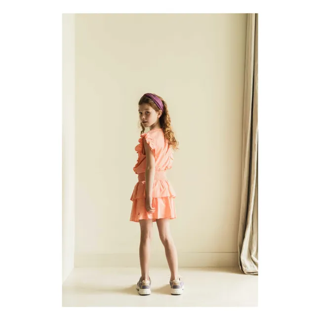 Jupe Elle Coton Bio | Corail