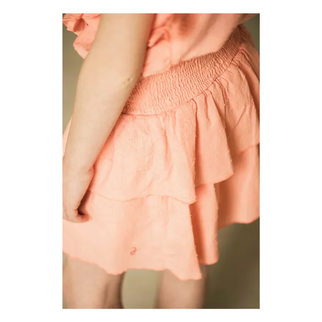 Jupe Elle Coton Bio | Corail