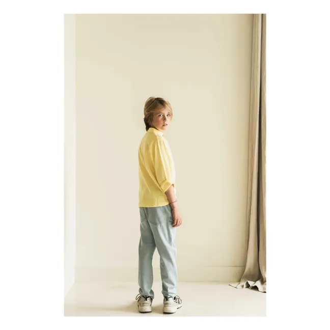Camicia in cotone biologico Shell | Giallo