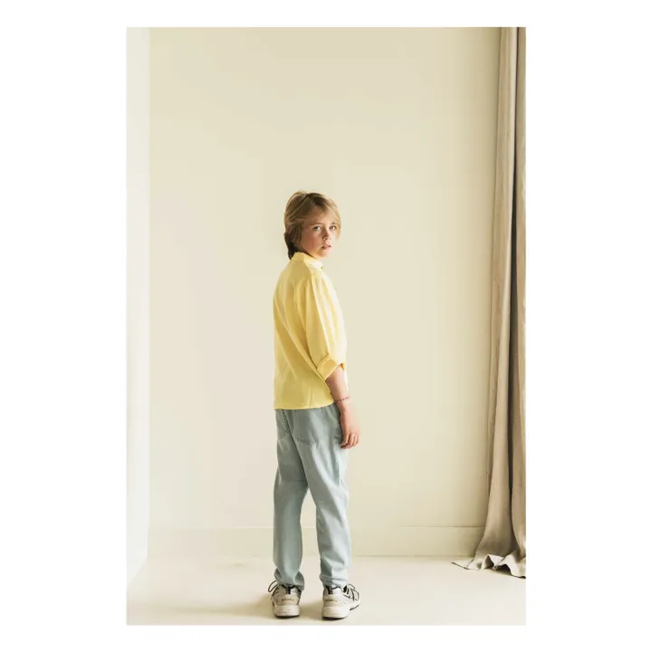 Camicia in cotone biologico Shell | Giallo- Immagine del prodotto n°3