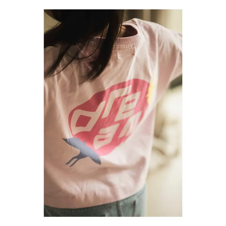 Livia organic cotton T-shirt | Candy pink- Product image n°1