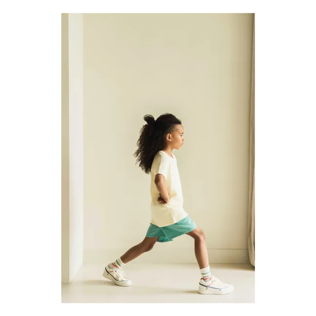 Short Bob Coton Bio | Turquoise