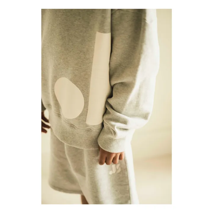 Sweat Badge Bio-Baumwolle | Grau- Produktbild Nr. 4