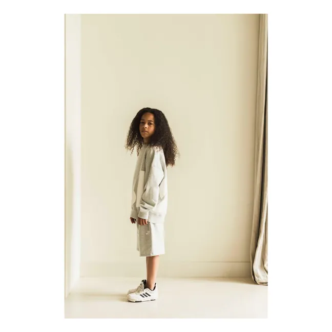 Sweat Badge Coton Bio | Gris