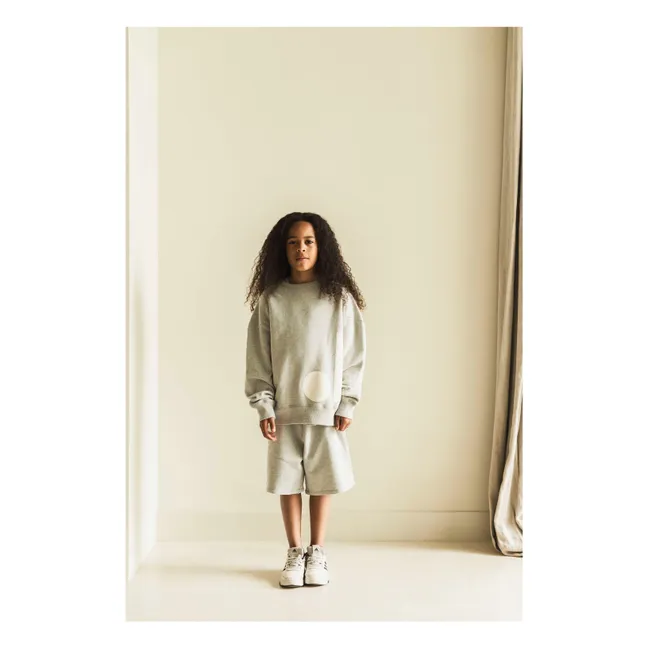 Sweat Badge Coton Bio | Gris