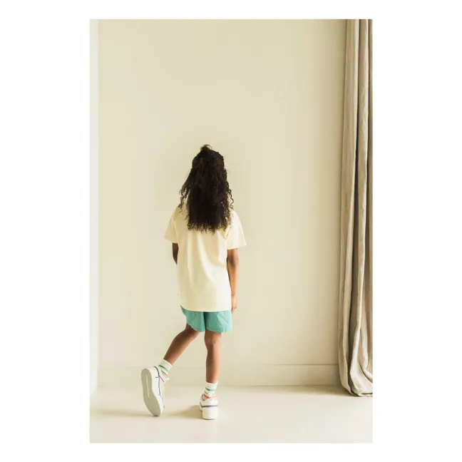 Short Bob Coton Bio | Turquoise