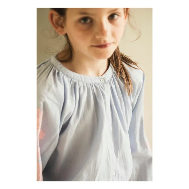 Bluse Coco Bio-Baumwolle | Blau
