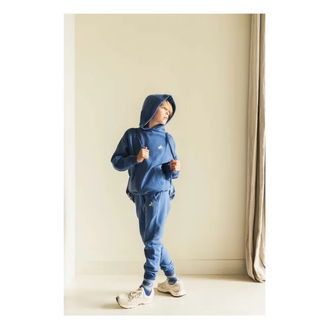 Jogger Badge Bio-Baumwolle | Blau