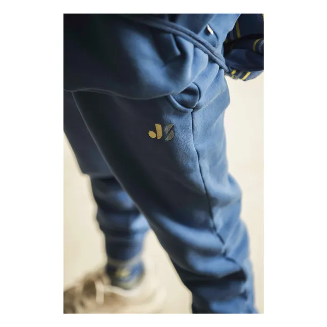 Jogger Badge Bio-Baumwolle | Blau
