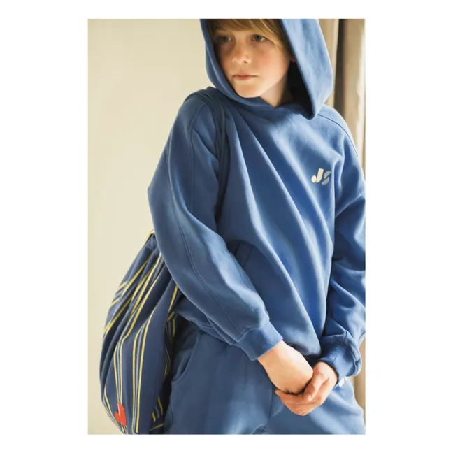 Sudadera con capucha de algodón ecológico Taka | Azul