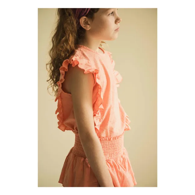 Top Faye Coton Bio | Corail