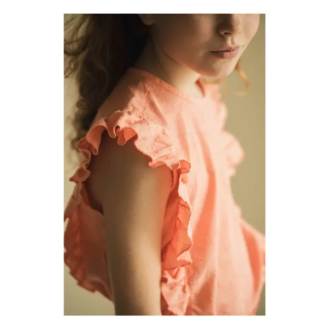 Top Faye Coton Bio | Corail