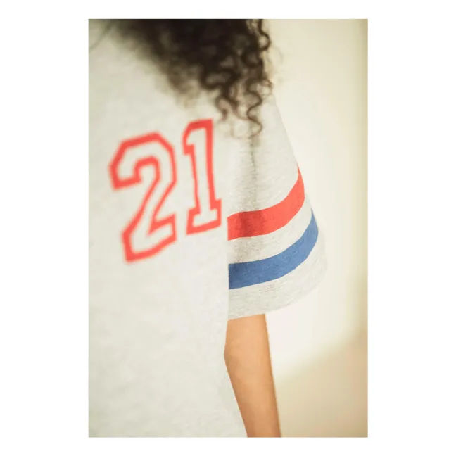 T-shirt Mase Rayure Coton Bio | Gris