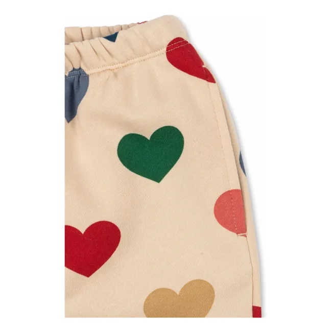 Jogger Lou Bon Coeur Bio-Baumwolle | Cremefarben