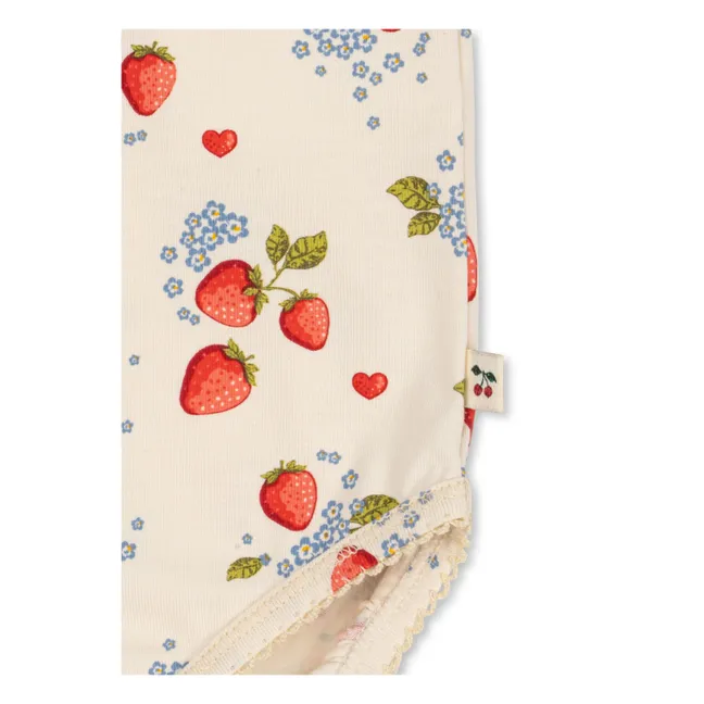 Body a maniche corte in cotone organico Basic | Ecru