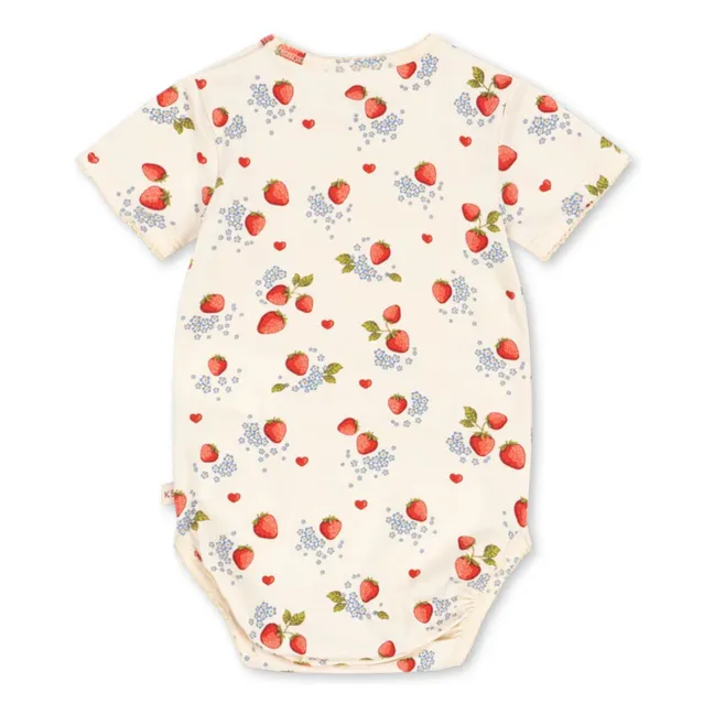 Body a maniche corte in cotone organico Basic | Ecru