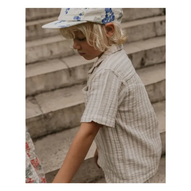 Camicia a righe Pebble | Beige