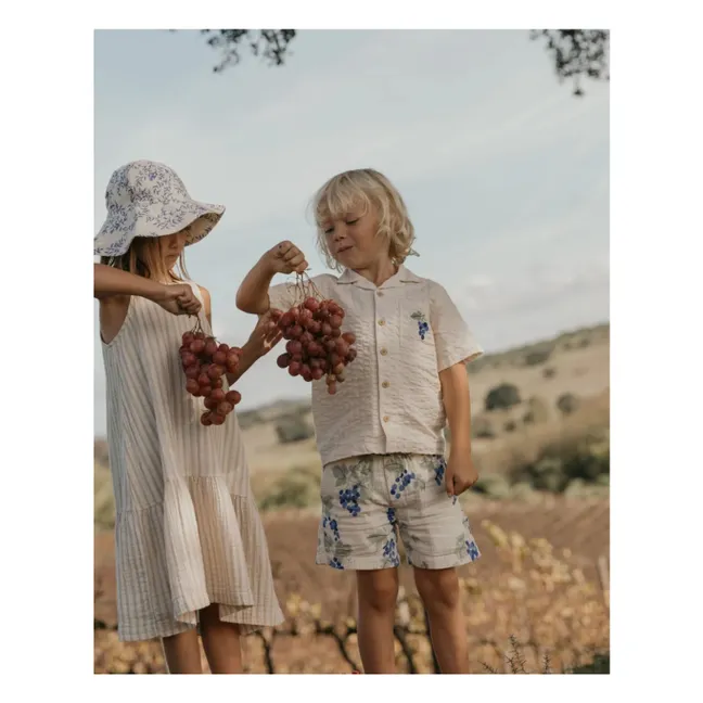 Camicia Grappe Gaufrée | Ecru
