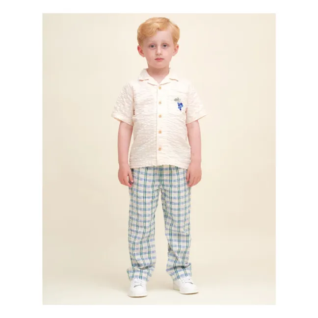 Camicia Grappe Gaufrée | Ecru