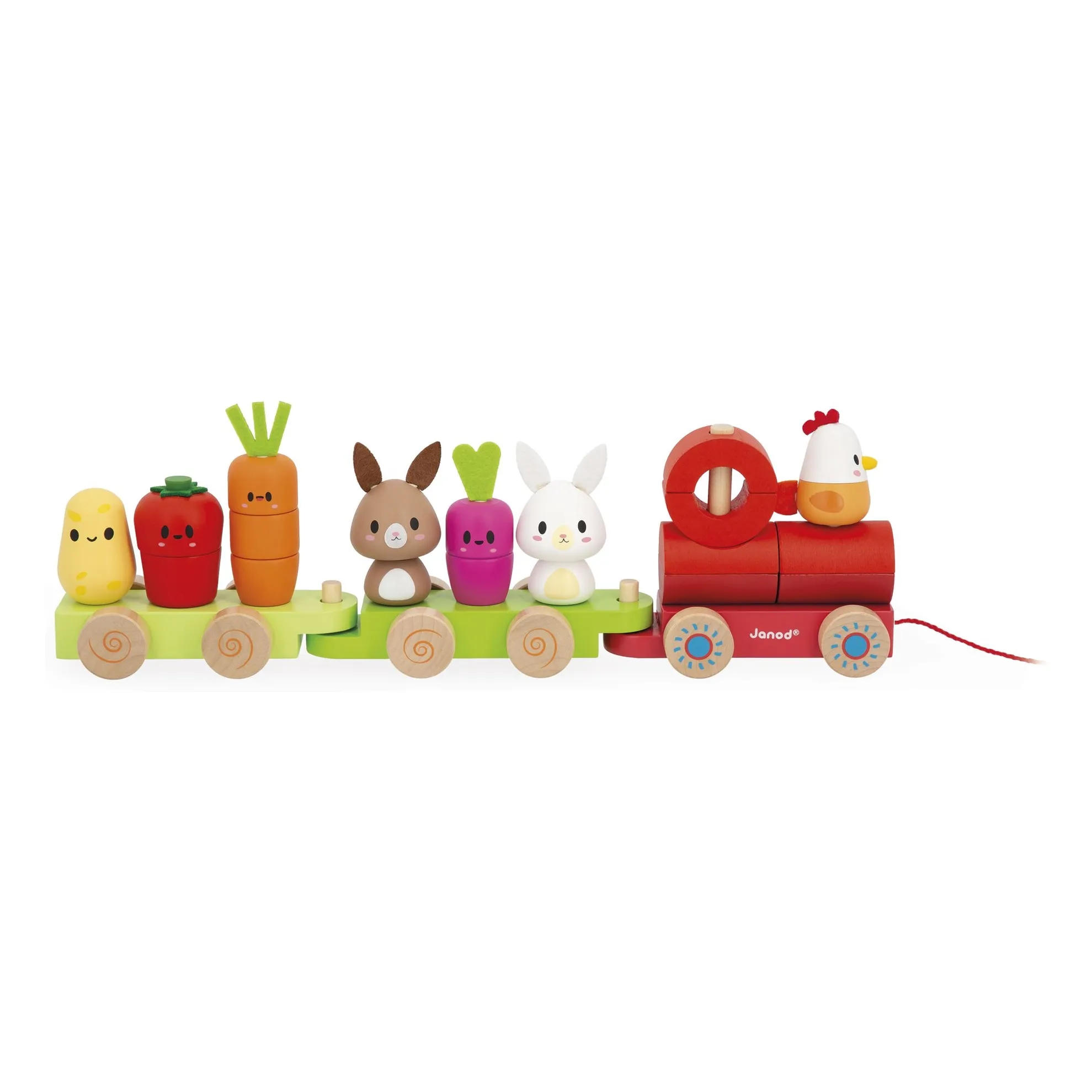 Janod Multicoloured Farm Train