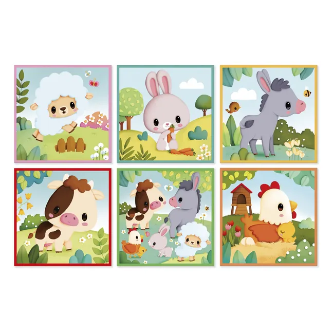 Farm animal cubes
