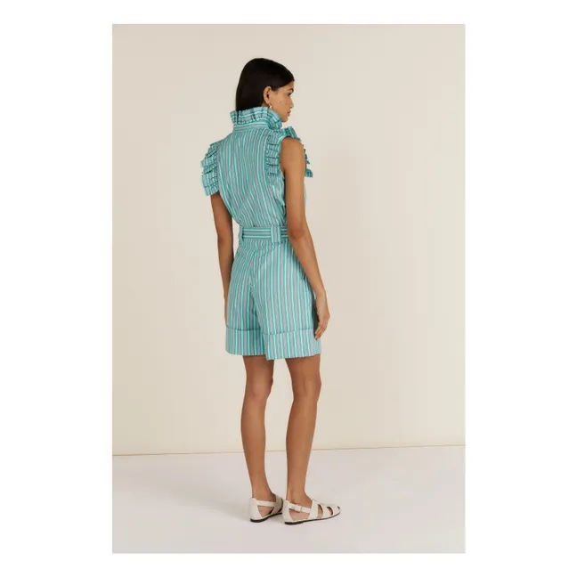 Blouse Mizou Rayures | Turquoise