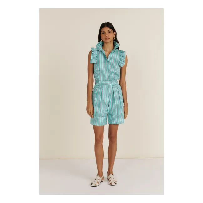 Bermuda Sloane Rayures | Turquoise