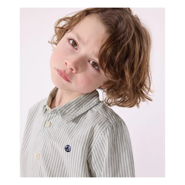 Chemise Bresil Popeline Coton Bio | Sauge