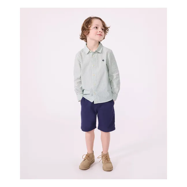 Camisa de popelina de algodón ecológico de Brasil | Salvia