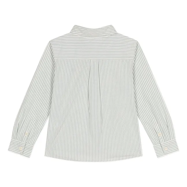 Camicia in popeline di cotone organico Brazil | Salvia