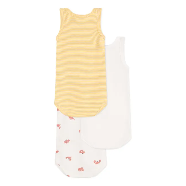 Set of 3 Organic Cotton Crab Bodies | Yellow