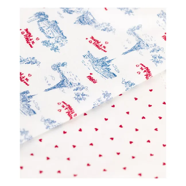 Lot 2 Débardeurs Parislove Mini Coton Bio | Ecru