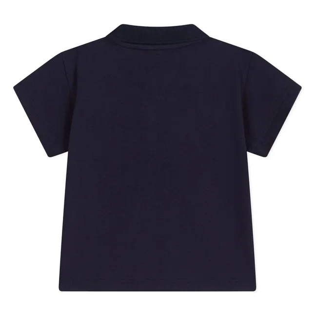 Polo de algodón orgánico Barista | Azul Marino