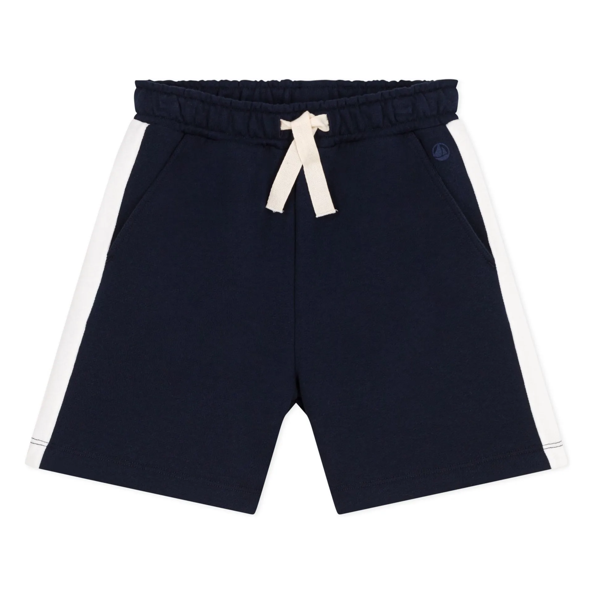 Petit Bateau Boys Navy Blue Bravo Organic Cotton Shorts
