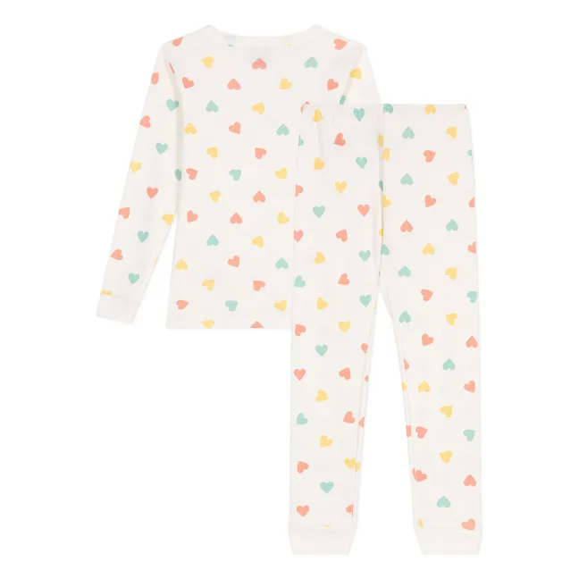 Pijama de algodón orgánico Brush Snug | Crudo