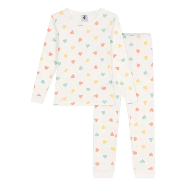 Pijama de algodón orgánico Brush Snug | Crudo
